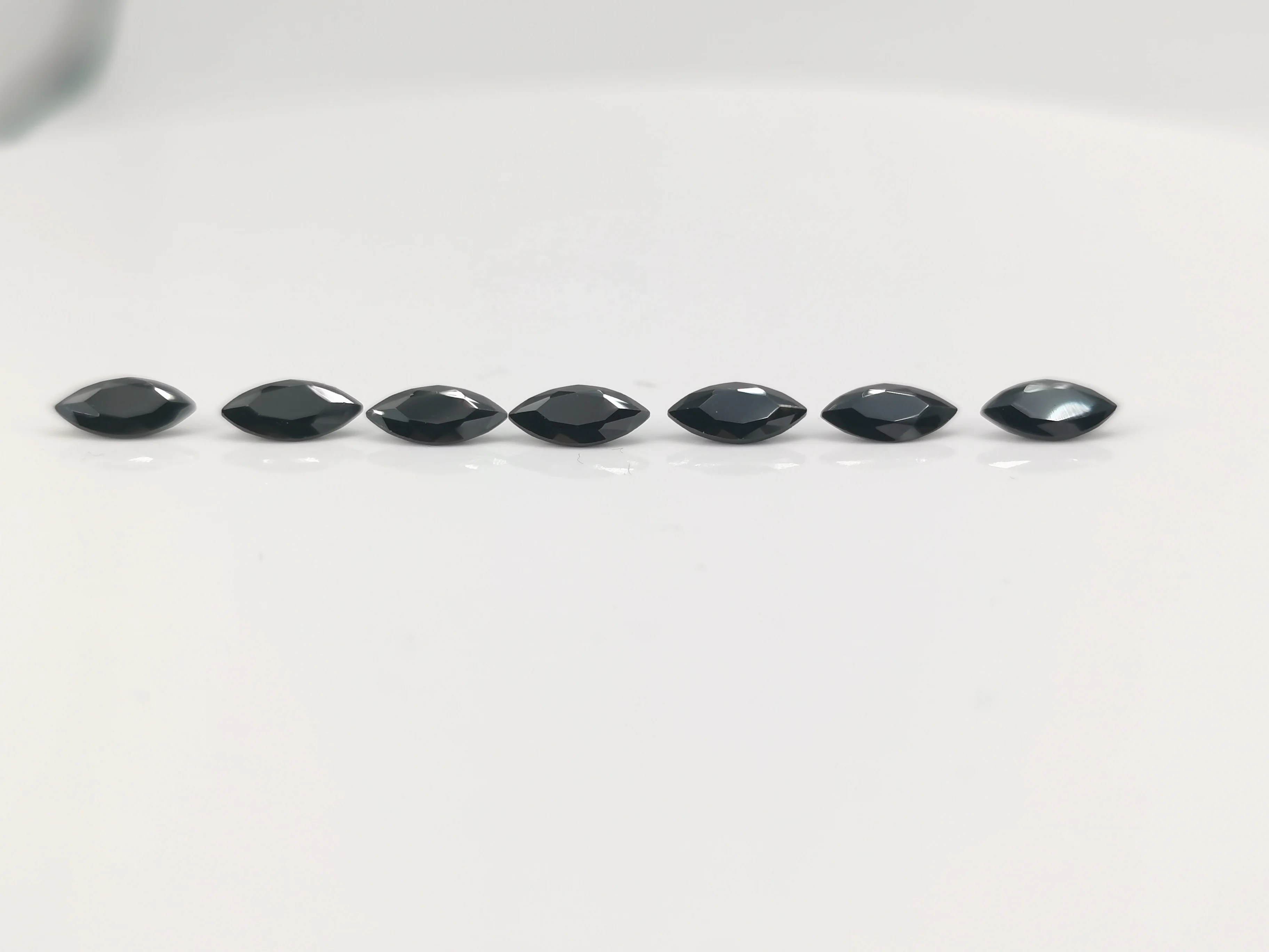 Baifu Jewelry loose gemstone black marquise cubic zirconia for jewelry