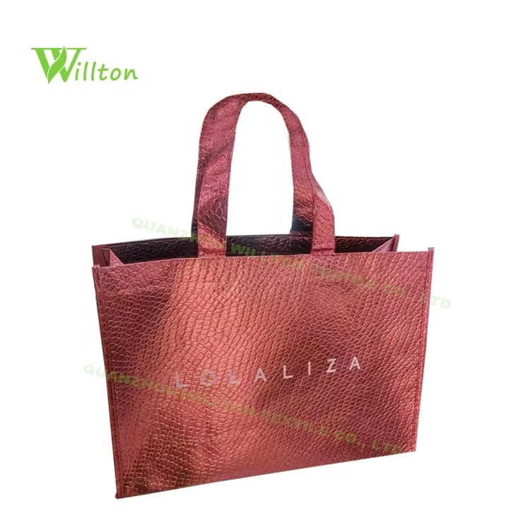 Reusable Packaging Heavy Duty Polypropylene Pp Laminated Non Woven Shopping Tote Bag With Custom Logo