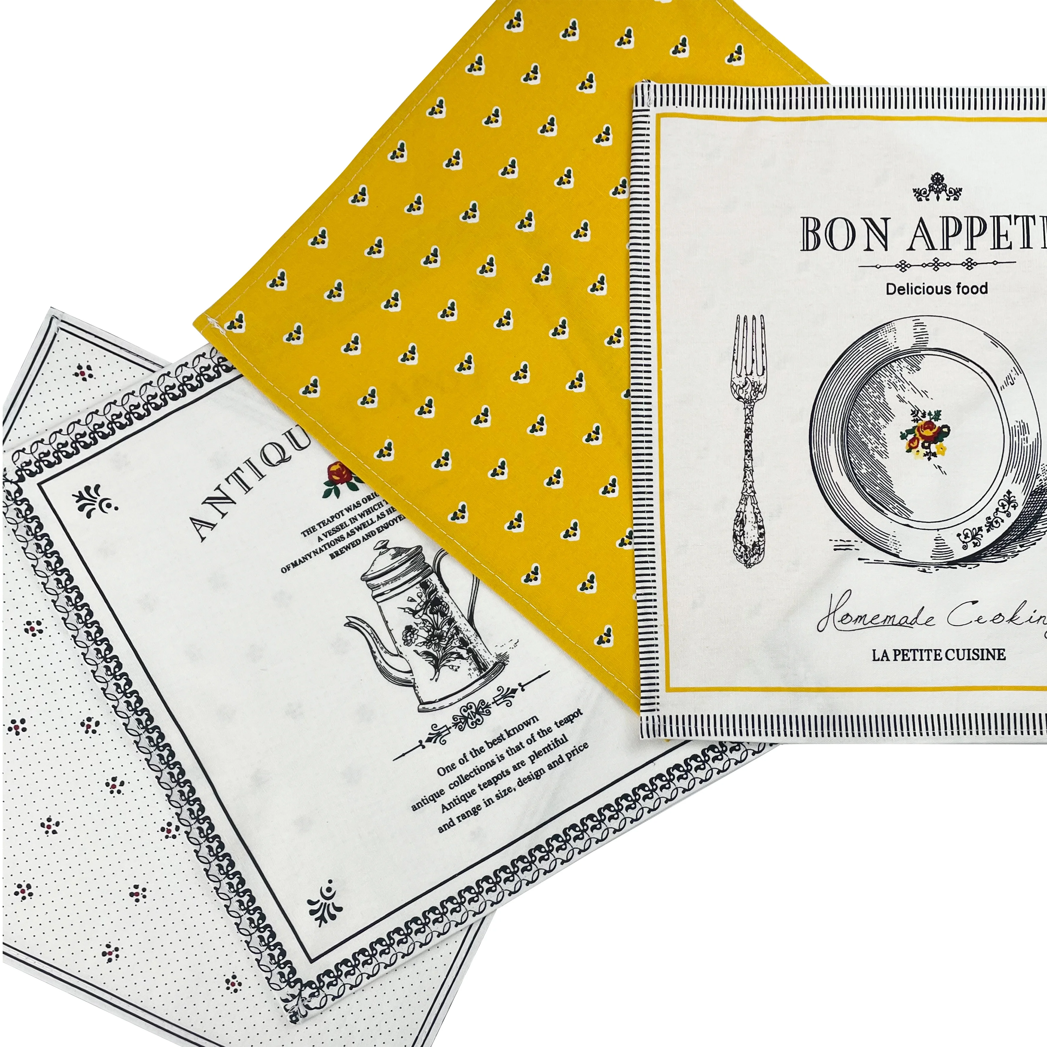 High Quality Everyday Printed Napkin Elegant Flora Napkin Set