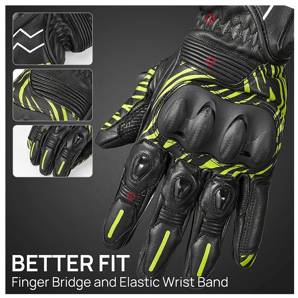 Motorcycle Gloves Motor Riding  Biker Motocross Gloves Motorbike Motor Racing Gloves Guantes de moto