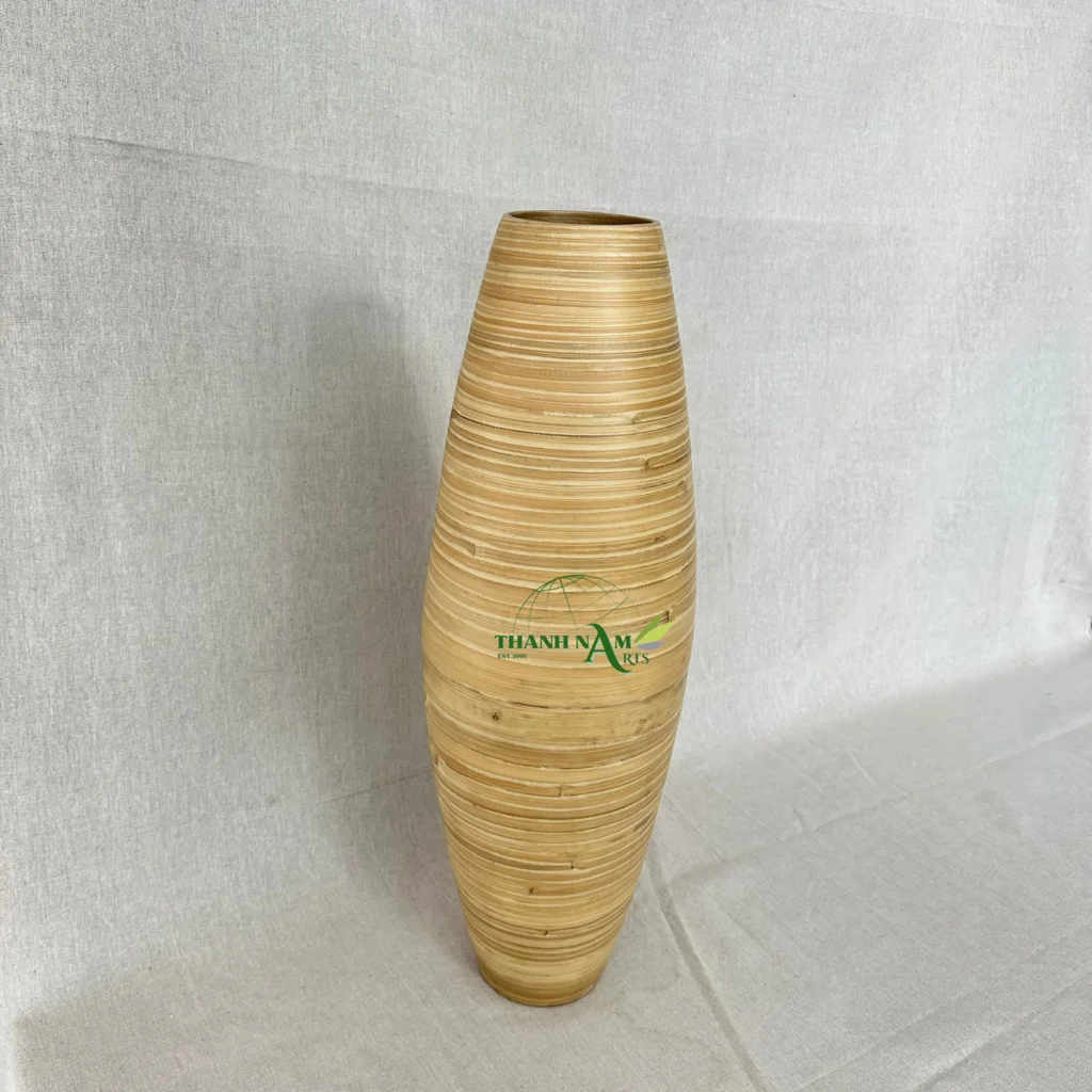 2024 Handcrafted Bamboo Decorative Vase from Vietnam Modern minimalist design for Home Use