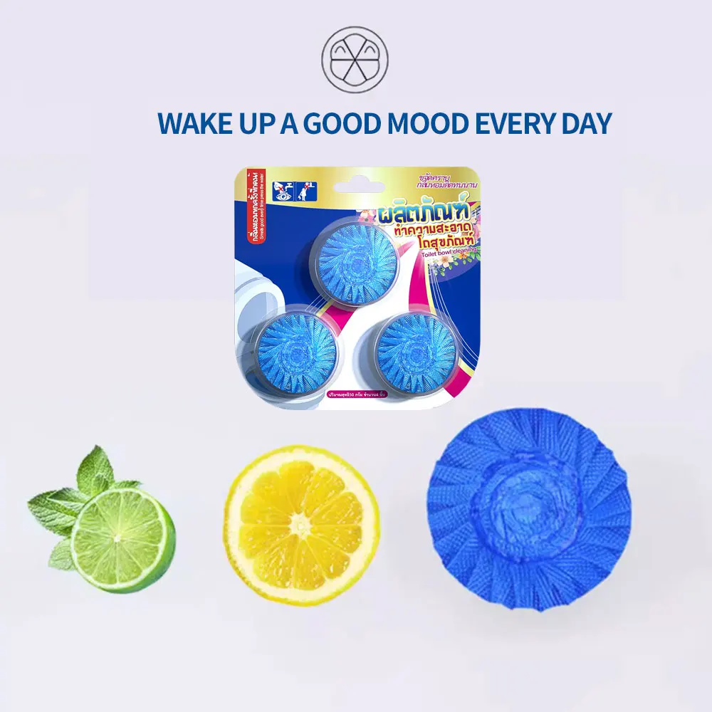 Super clean 3PK toilet cleaner block deodorant blue blocksblue deodorant cube Blue toilet deodorizer