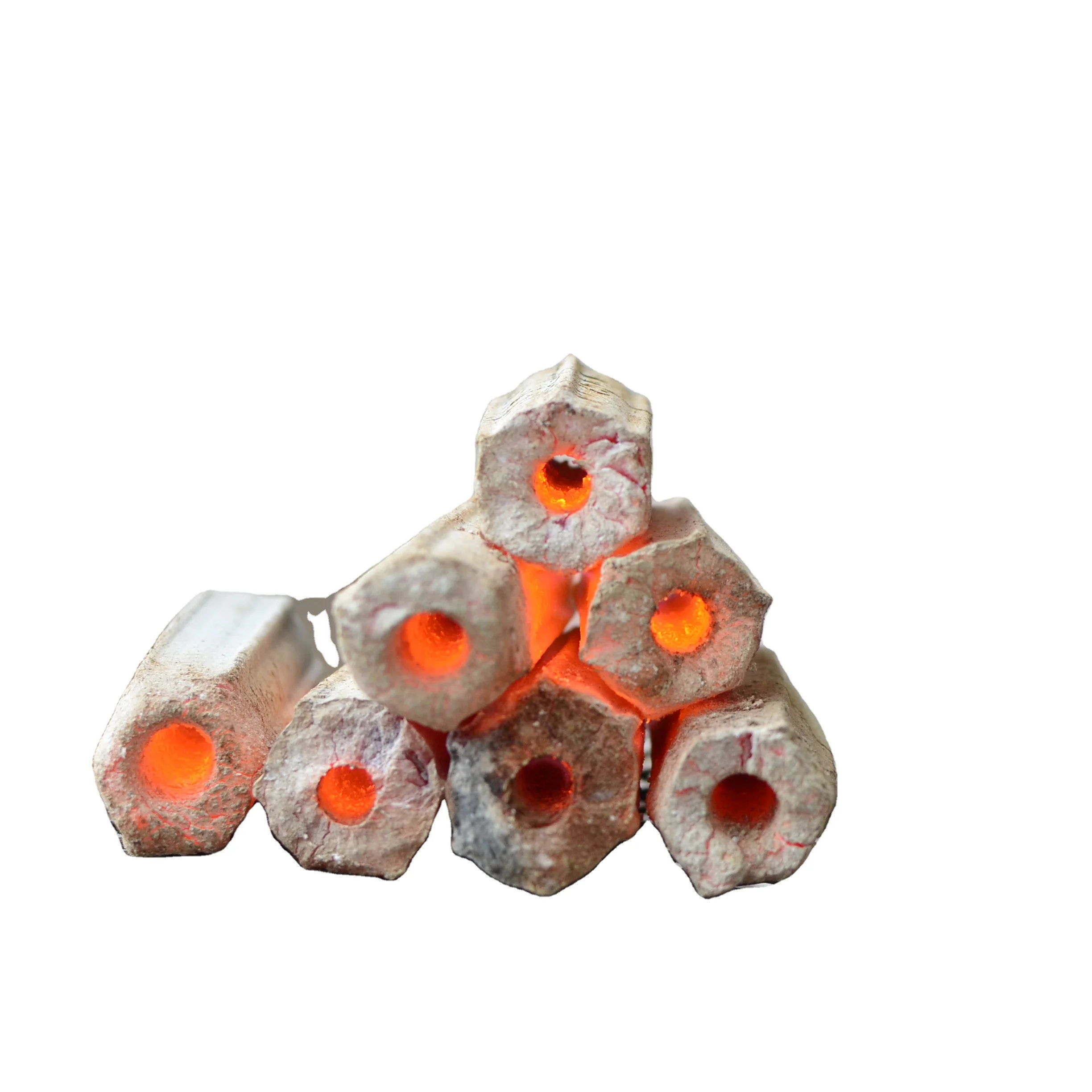 Supplier Hexagonal Briquette Charcoal Hardwood Sawdust Charcoal for BBQ CHARCOAL LOW ASH 6-7HOUR BURNING