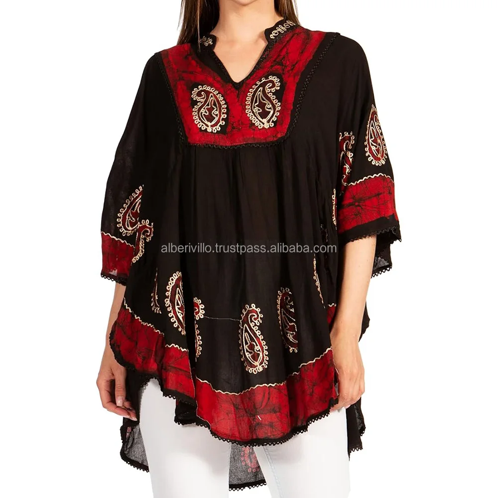 Modern Style Casual Batik Print Tops & Tunics Fashionable Beach Beautiful Floral Tunics & Tops Apparels for Women from India
