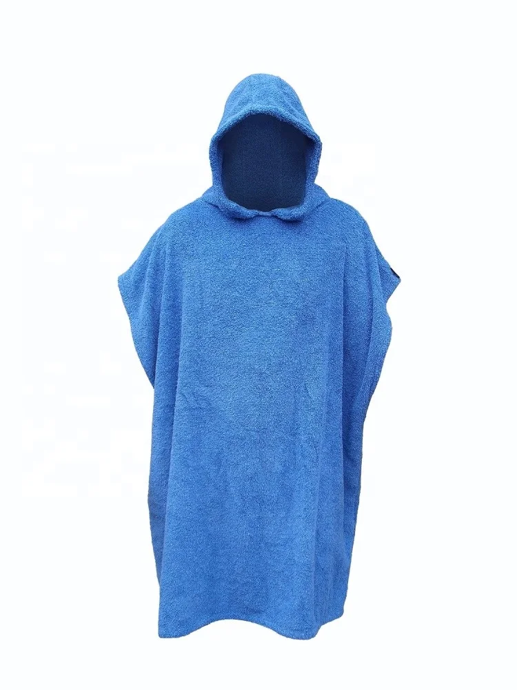 Cheap Wholesale Surf Poncho Printed Hooded Beach Towel Poncho For Adult