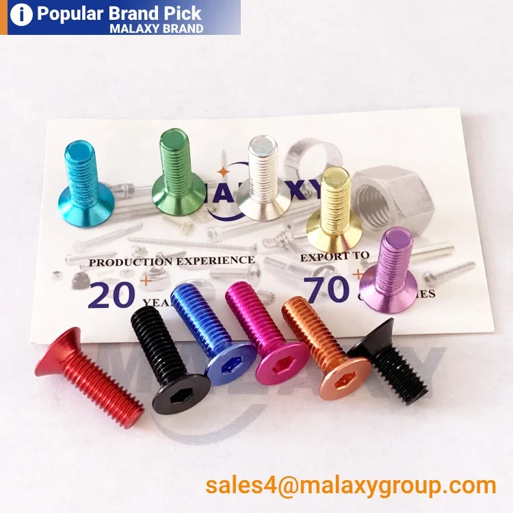 MALAXY Customized Csk Head Bolt Philps Cross Recessed Countersunk Head Screws Din965 Button Head Screws