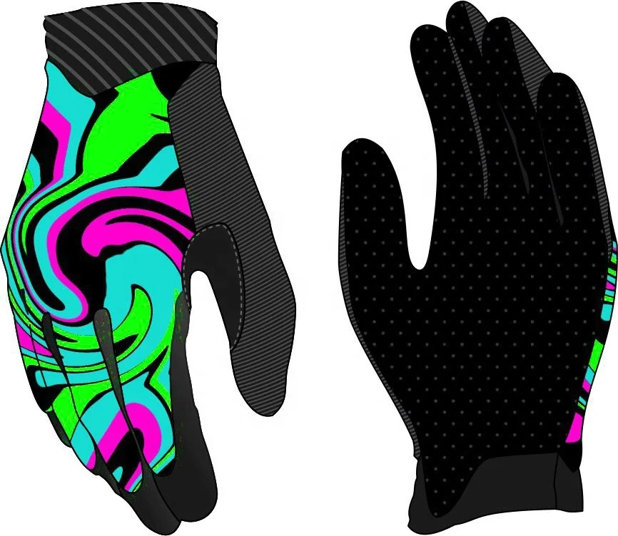 SMASH Bike High Quality Skeleton Gloves MX Off Road MTB Gloves Cycling Mountain Bike Gloves Customized Logo Wrapped Protection