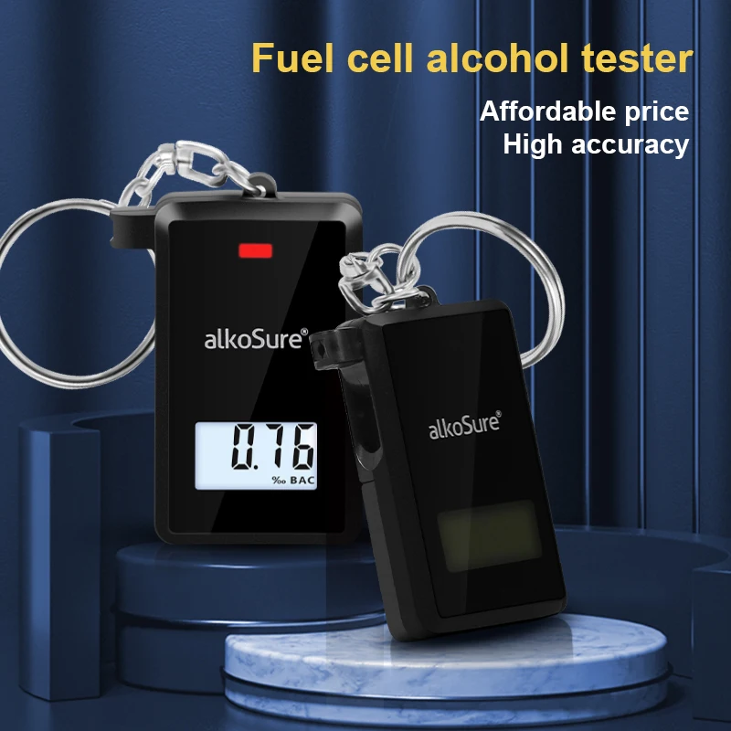 Wholesale smallest breathalyser Low Cost Keychain fuel cell alcohol tester