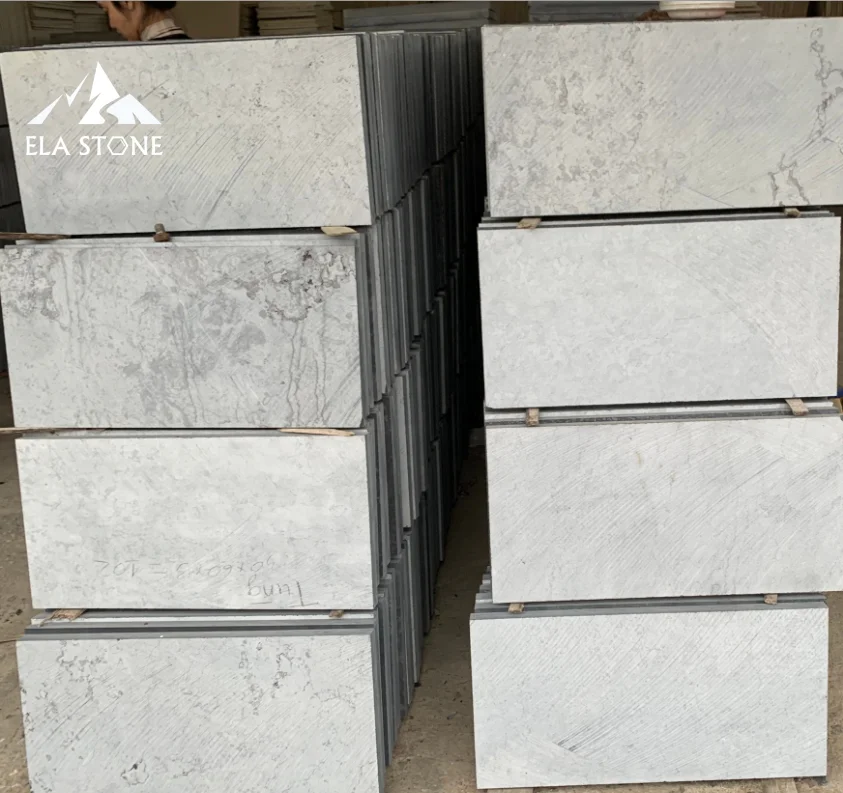 ELA Stone Tropical Midcentury rustic coastal Hotel Villa Apartment Building Park Courtyard Split blue stone from Vietnam