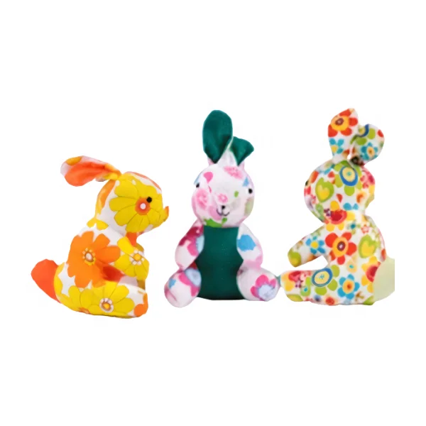 New 2024 Baby Bunny Plush Toy Rabbit Sewing Pattern Room Decor Plush Doll Birthday Gift for Children