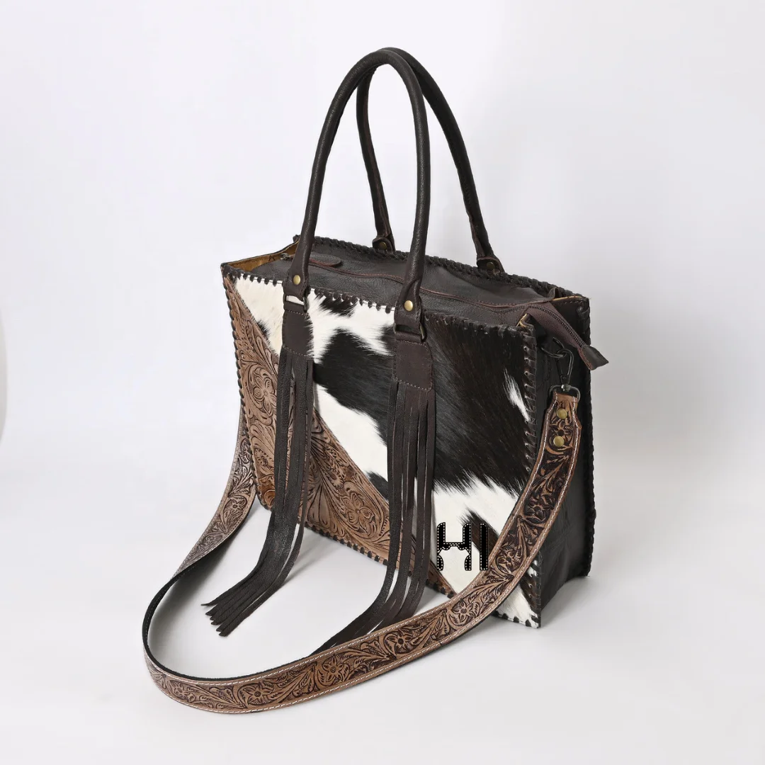 Best Selling Hand Tooled Cowhide Leather Hand Tooled Crossbody Bag for Girlfriend Gifting Use Available at Export
