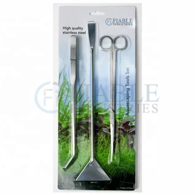 Набор инструментов для аквариума 3 штуки/Набор водных растений/обслуживание аквариумных растений