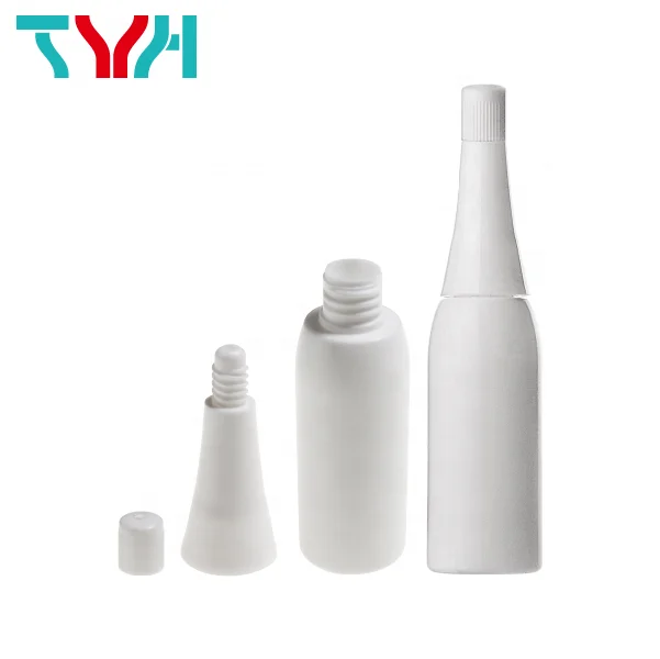 15ml LDPE White Plastic Cylinder Round Straight Soft Touch Squeezed Ampoule Dropper Serum Bottle PP Screwed On Nozzle Lid (HA15)