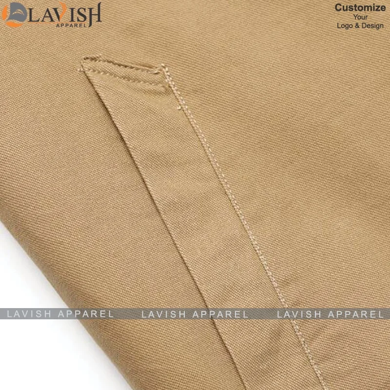 По индивидуальному заказу 100% хлопковая куртка в стиле милитари для мужчин верхняя одежда плюс размер ткань хорошего качества хаки на молнии