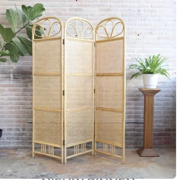 High Quality Rattan Cane Webbing Divider - Folding Screen - Room Divider Ms Rosie :+84 974 399 971 (WS)