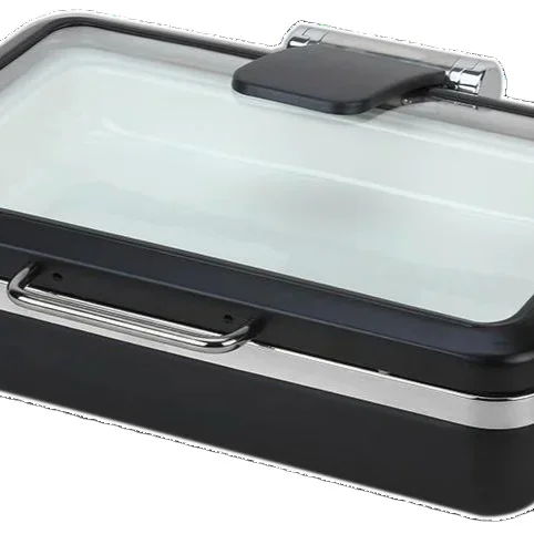 luxury buffet food display on restaurant tables electric food warmer