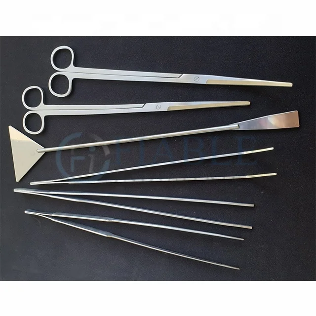 6 шт., набор инструментов для аквариума, для ухода за аквариумами, инструменты для рыбного пруда из нержавеющей стали