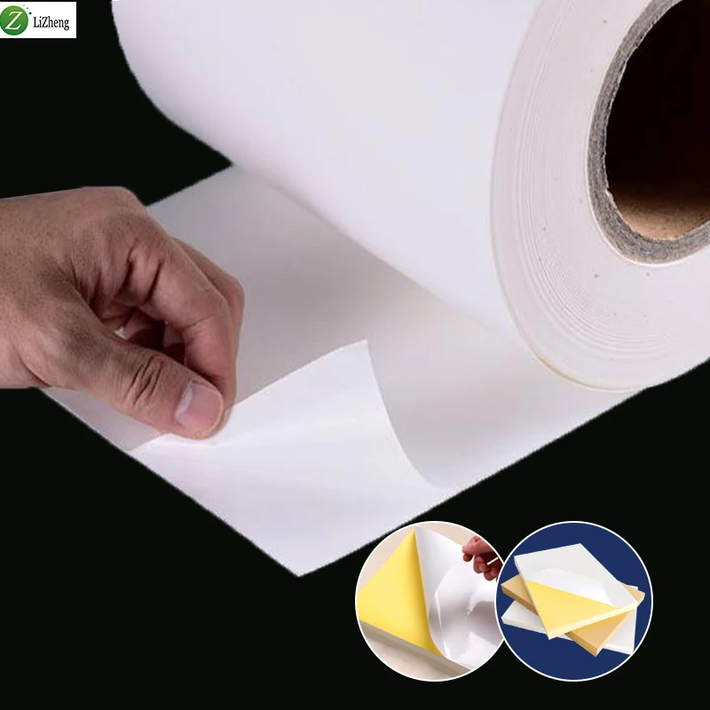 Lizheng A4 A3 contact self adhesive paper printable sticker paper for inkjet printer Glossy sticker paper inkjet printerse