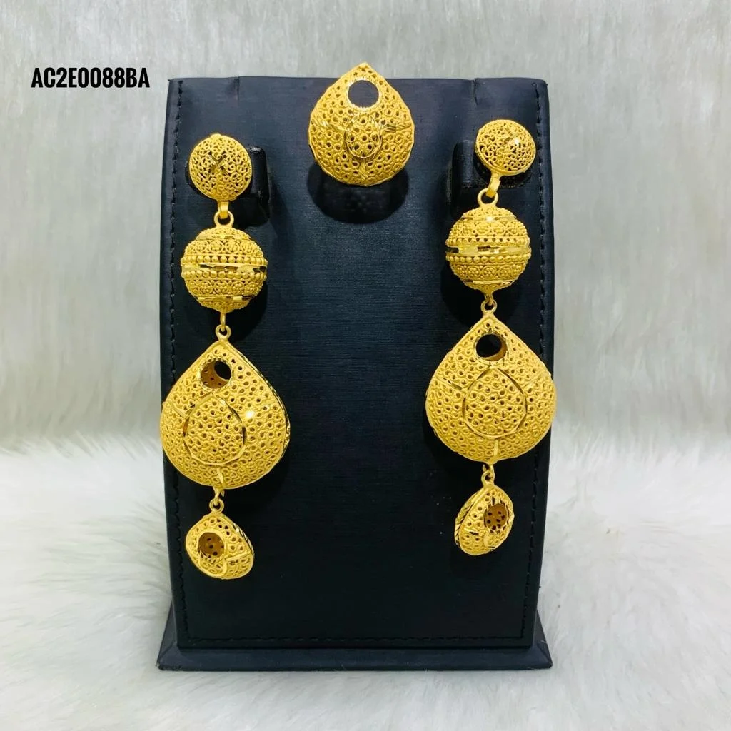 new designer gold plated Earrings online Design fashion jewellery  Buy Gold Plated Earring Online