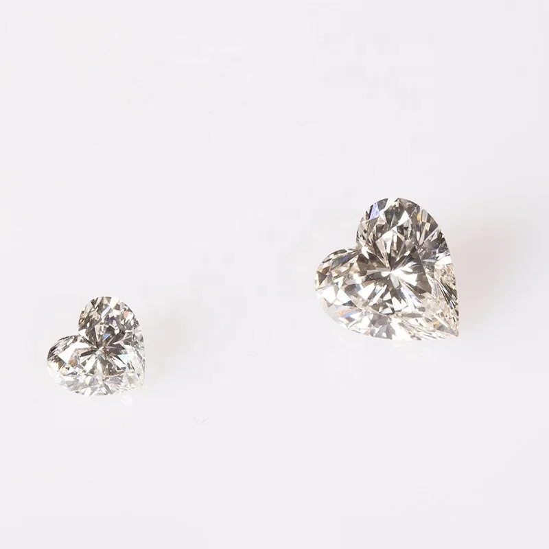 Natural diamond price lab grown Fancy Intense white color Heart shape diamond for ring gold Heart cut diamonds