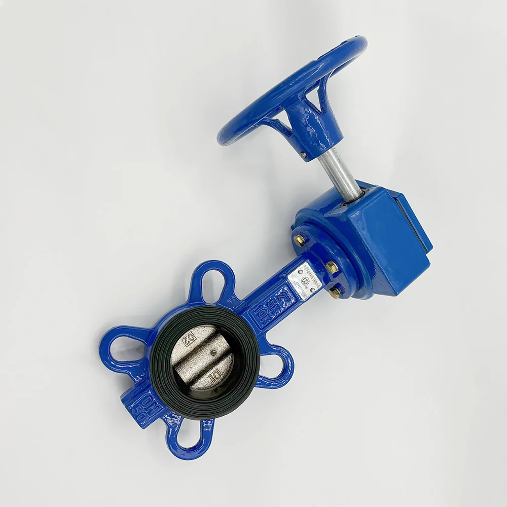 DN150 Ductile Cast Iron Double Flange Butterfly Valve: Reliable Worm Gear Operation valved butterflies sanitary butterfly valve