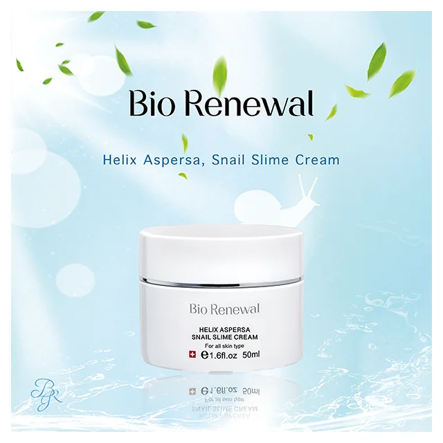 Popular Helix Aspersa Snail Slime Cream 50ML Moisturizing Face Cream For Damaged Skin After Laser with Shea Butter
