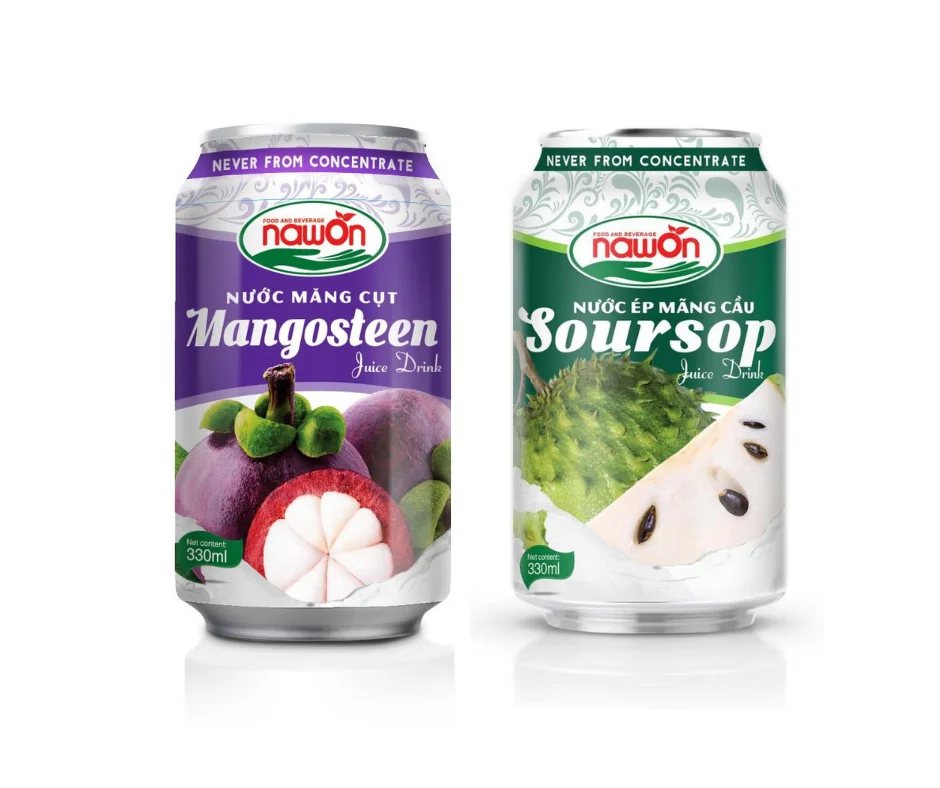 330ml NAWON Canned Private Label  Tamarind Juice Drinks Mixed Tropical Fruit Juice HALAL Certified Beverage Wholesale Price