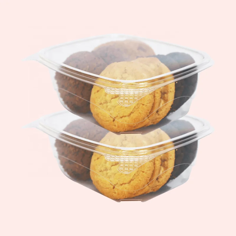 PCR PET disposable packaging clear plastic bowl  for fruit clam shell container