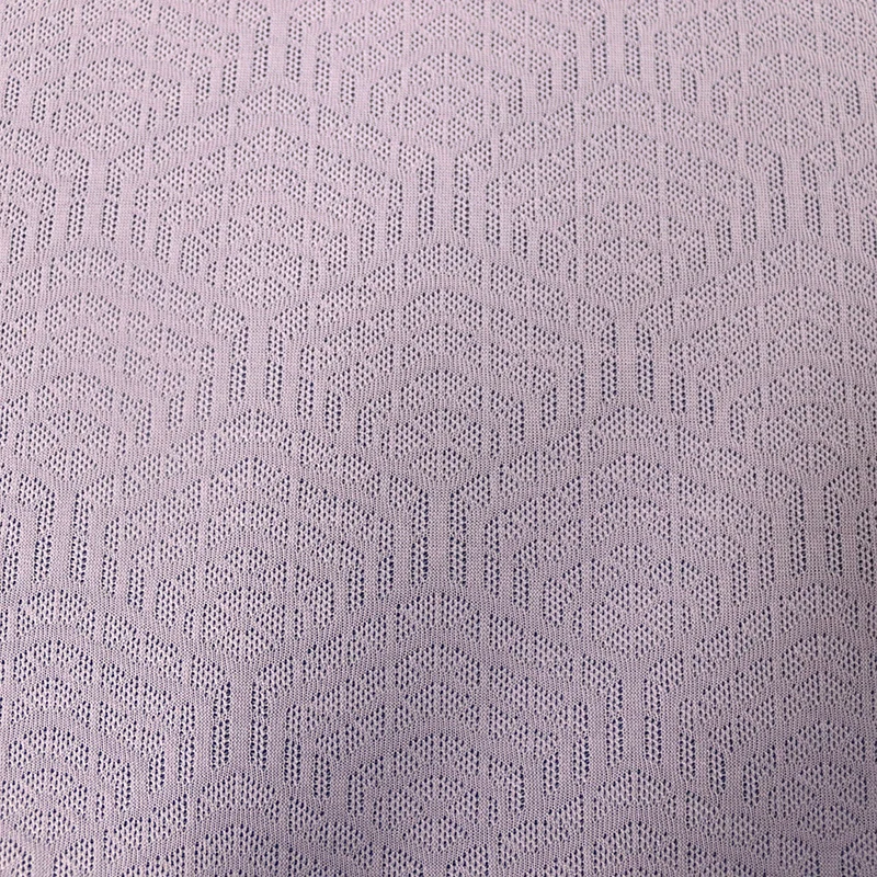 Polyester, jacquard, wicking, circular knit, moisture absorption, quick dry, functional, Polyester jacquard knit for casual wear