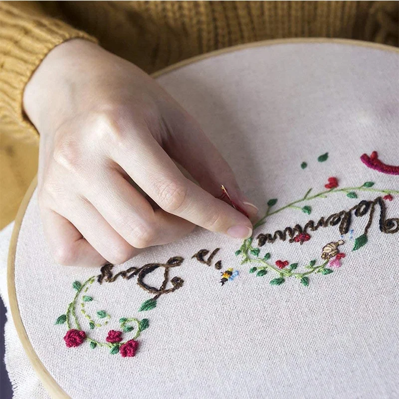  Крестом кольцо обруч пяльцы для вышивания Оптом бамбуковая круг искусство ремесла швейные 10 пакетов (12 дюймов)