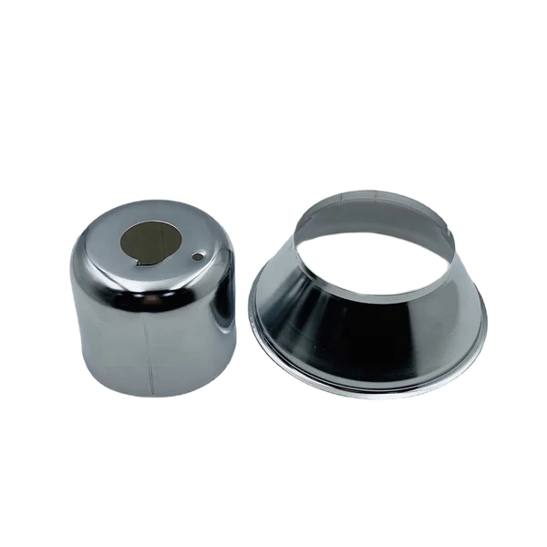 Escutcheon Pendant Cup and Skirt with Chrome, Fire Sprinkler