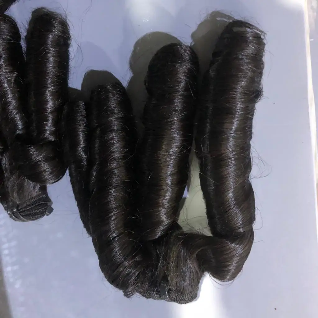 Best Price 100% Real Image Real Unprocessed Human Hair Fumi Curly Bulk Hair Can Customize All Color All Style For Black Women