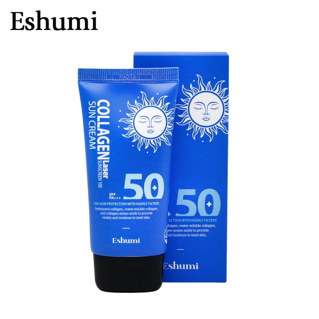 Eshumi Collagen Laser Sunscreen 100 SunCreamKorean cosmetics The perfect combination for glowing, smooth skin Korean beauty