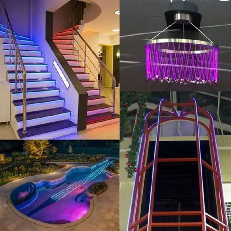 6 mm Solid Optical Fiber Side Glow Fiber Optic Cable With Single Large Diameter Monofilament Side Beam Cable For Pool Pond Light