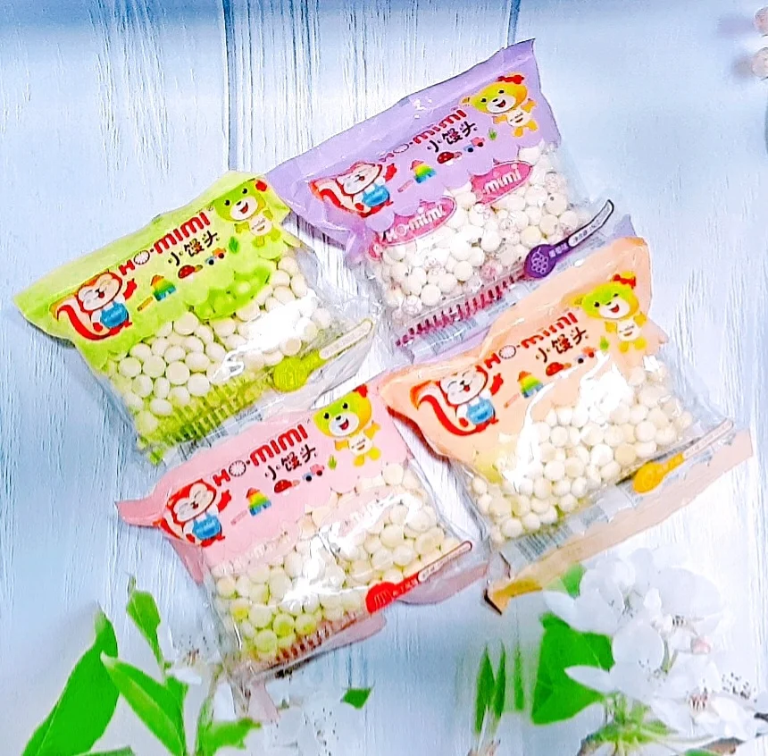 MILK SNACK FOOD HOMIMI Mini Milk Buns in 150gram Packs - 6 x 25Gram Mini Packets PROBIOTIC YOGURT SNACK