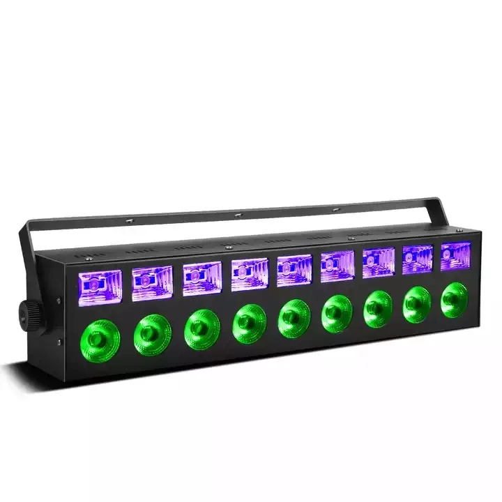 Полноцветный светодиодный светильник 4 in1DMX512 линейная УФ-шайба для диджея клуба Хэллоуина вечеринки караоке сценического освещения