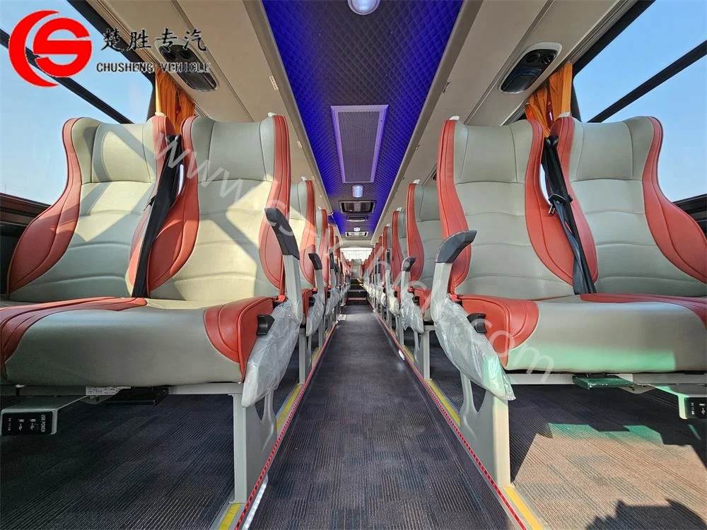 Chinese brand Tenglong BUS 53 seats diesel engine brand new luxury bus price for sale to Ghana Africa
