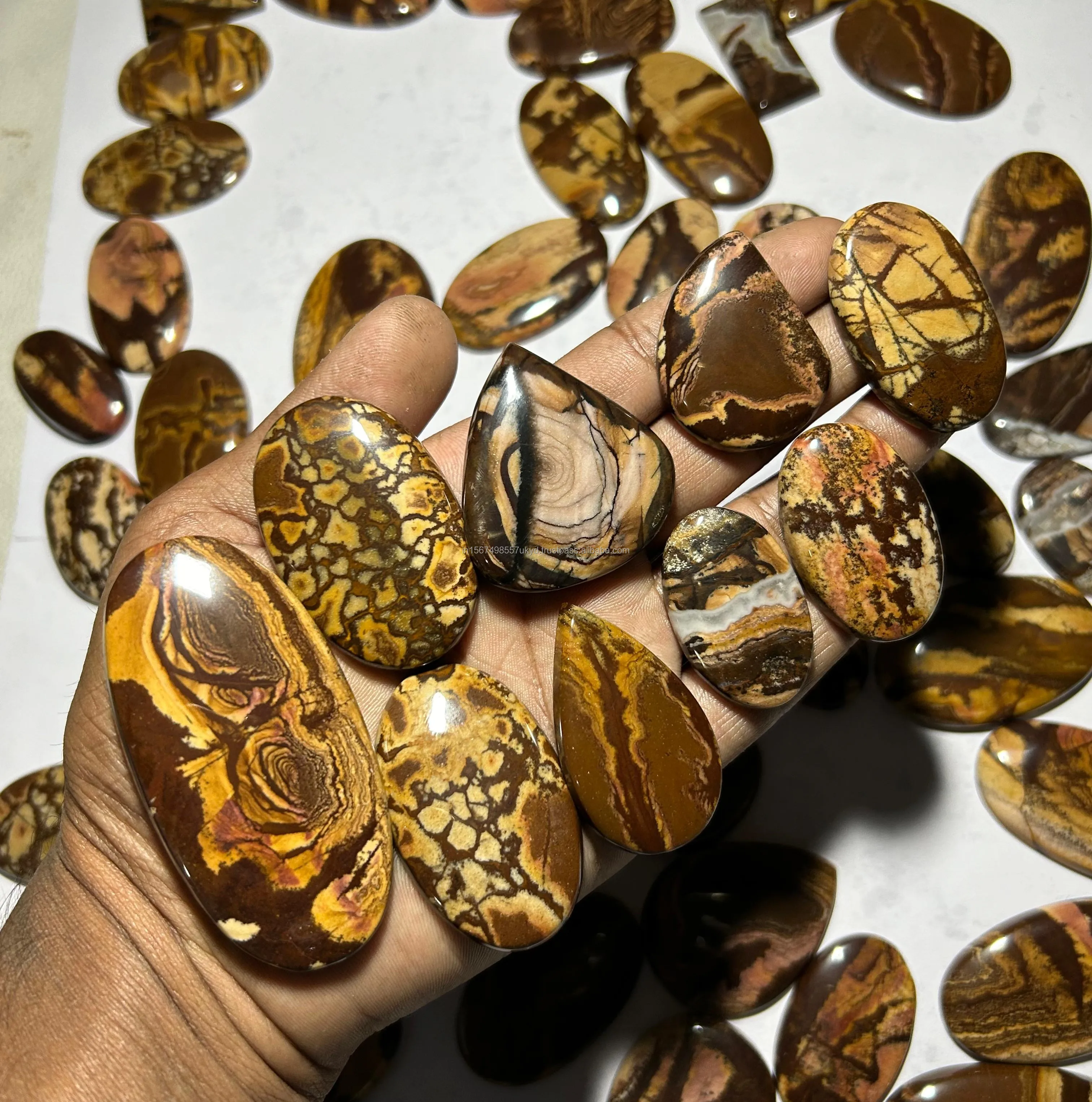 Natural Australian Picture jasper Cabochon Wholesale Gemstone DIY ART CRAFTS Pendant Necklace Jewelry making