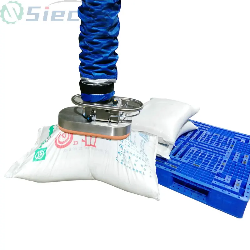 column mounted jib crane bulk bag suction cup vacuum tube lifter with 360 degree rotation