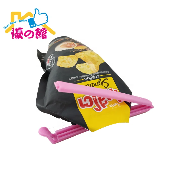 Custom plastic chef kitchen bag chip seal clip