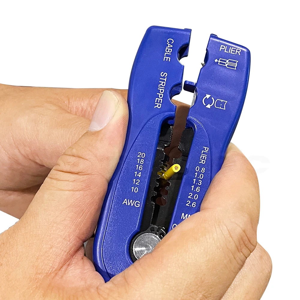 Multifunction Mini Wire Stripper Wire Crimping Tool Cable Cutter Household Hand Tools Taiwan Made TW OEM Acceptable LE-SC100 96g
