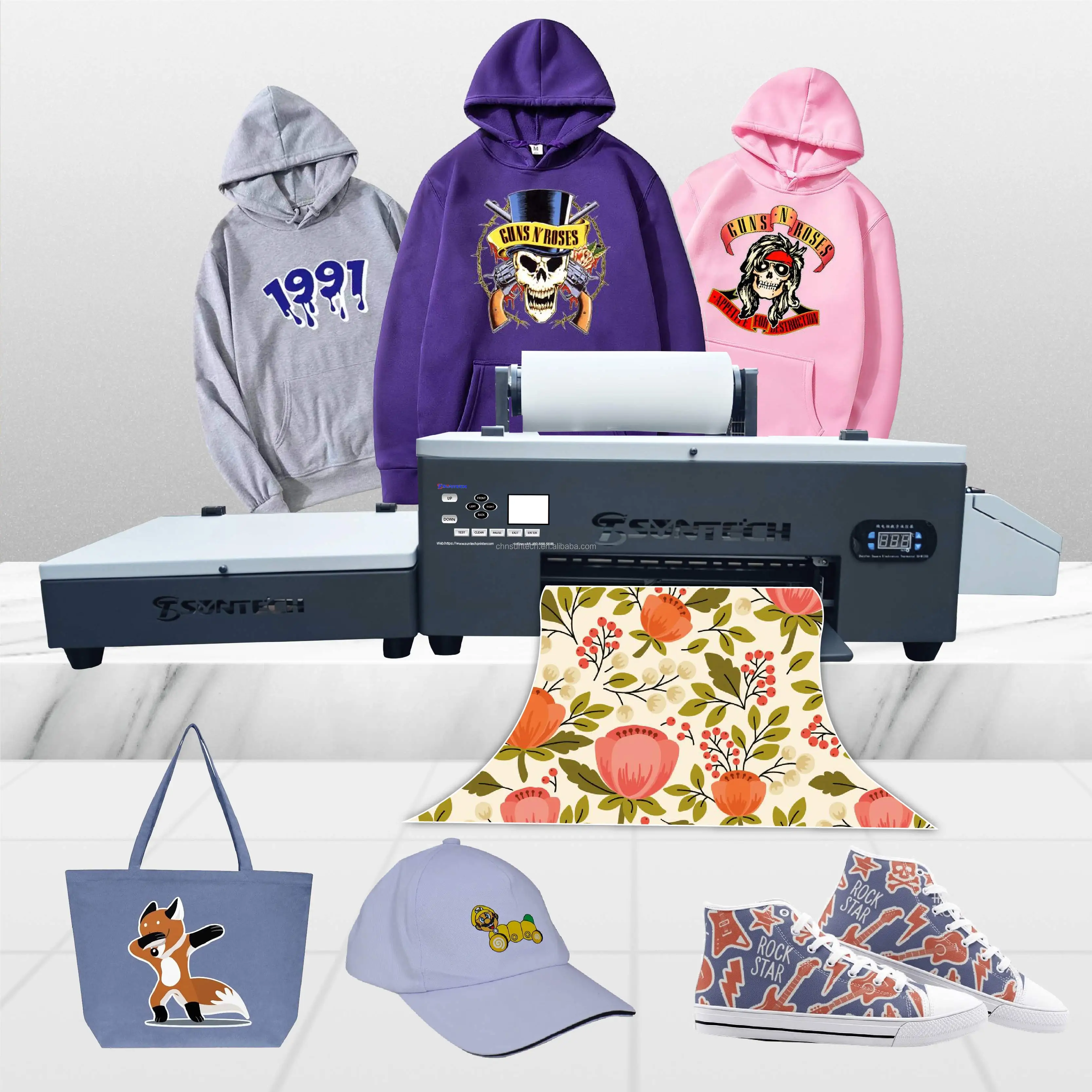 2024 popular DTF printers 30cm T-shirt PET Film printer Digital textile printer machine heat transfer machine
