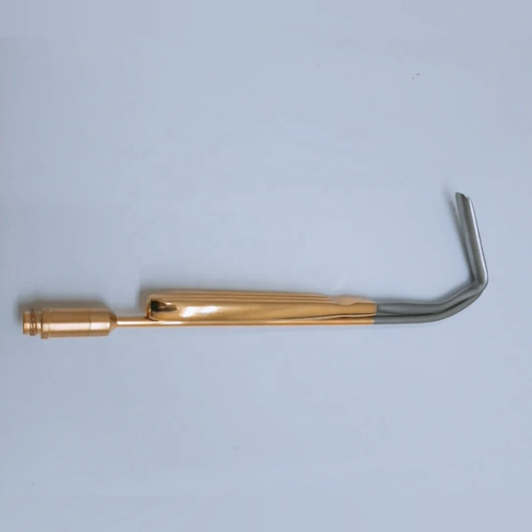High Quality S.S Material Fiber Optic Aufricht Nasal Retractor with Gold-Coated Handle Electric Power Source Available All Kinds
