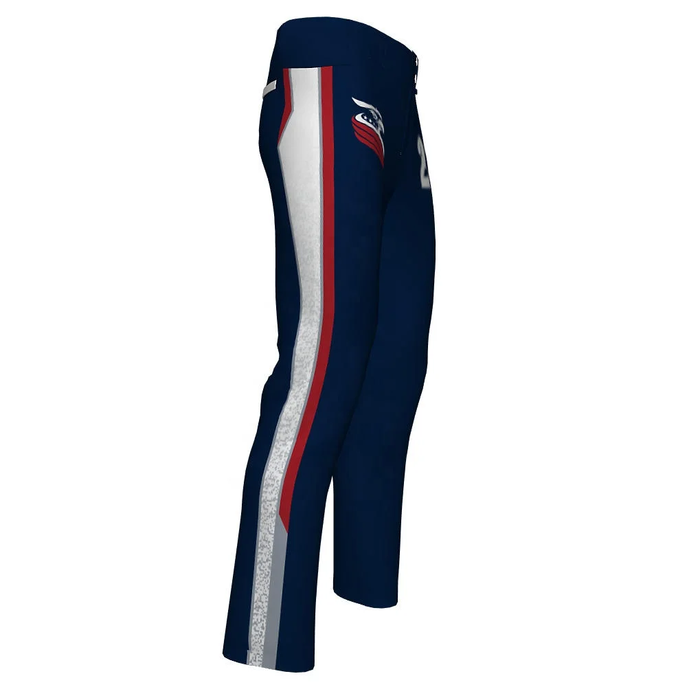 Custom sublimation baseball pants side striped sublimated with best quality fabric for men and women for top sale