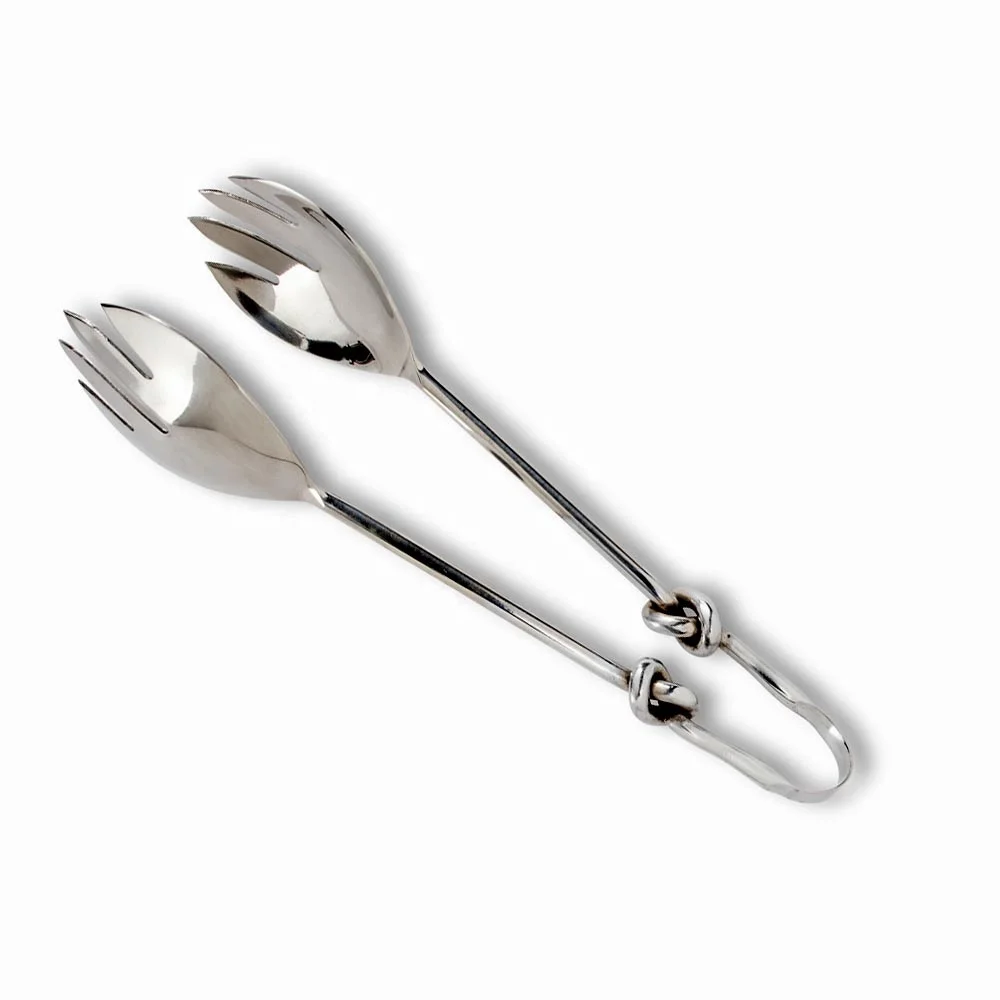 Stainless Steel Round Rustic Handle Multi Purpose Serving Tong stainless steel kitchen tongs mini serving tongs