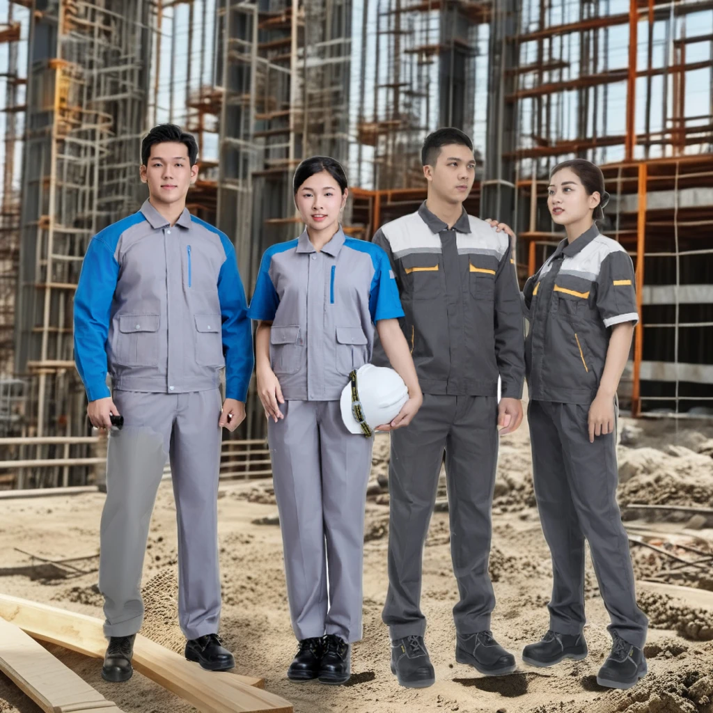 VN SUPPLIERS long sleeves working clothes uniforms industrial oil field men construction work trousers - LOW MOQ - OEM/ODM