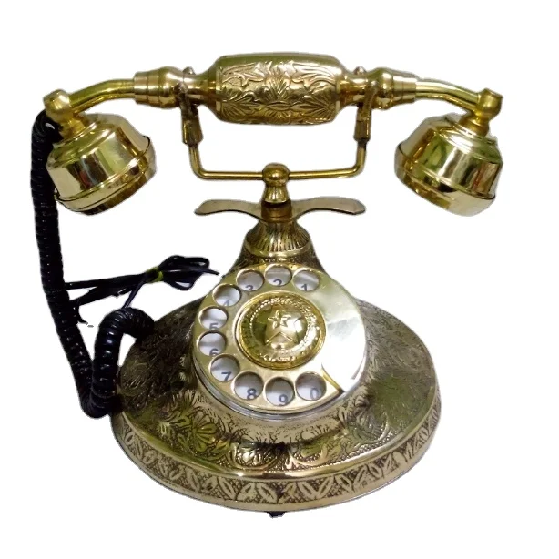 Vintage Iron Telephone Ornaments Antique Do Old Hand-operated Model Room Window Decoration Wholesale