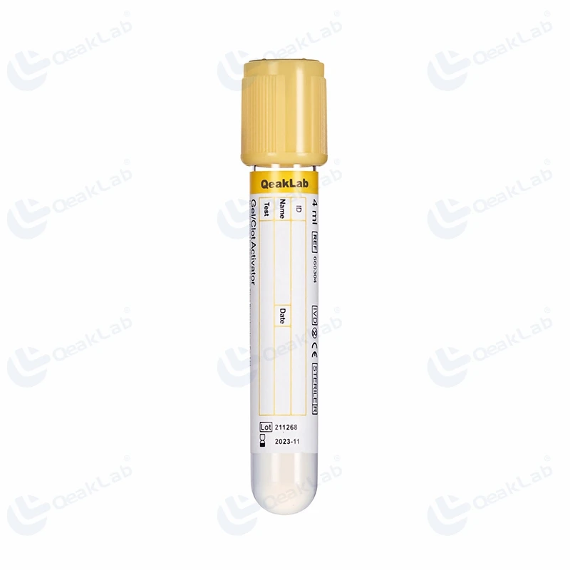 Cheap price Gel Yellow Tubes Blood Collection Tube Clot Activator and Gel Tube