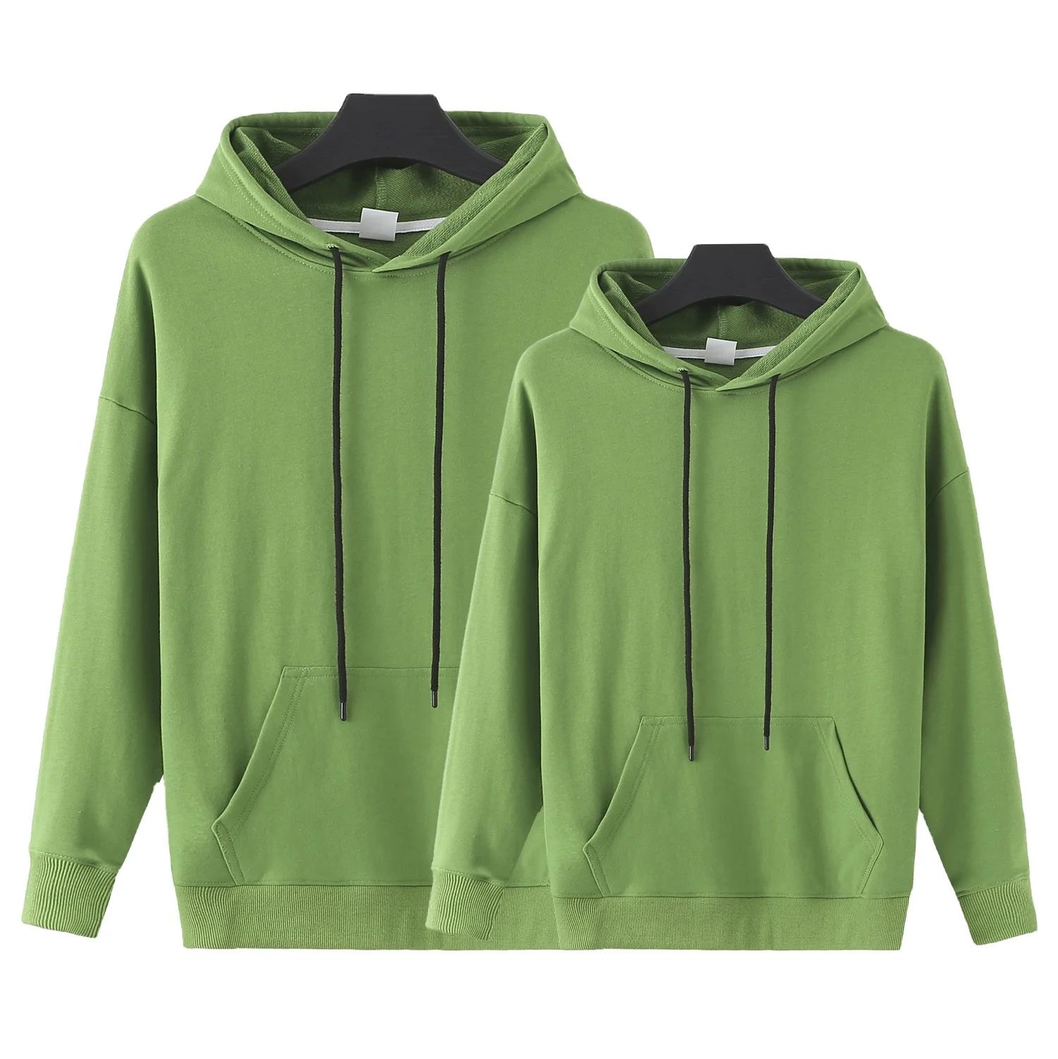 2021 spring new custom blank hoodies reddish brown Red warm Pullover sweater blank Hoodie 100% cotton hudy huddies men women