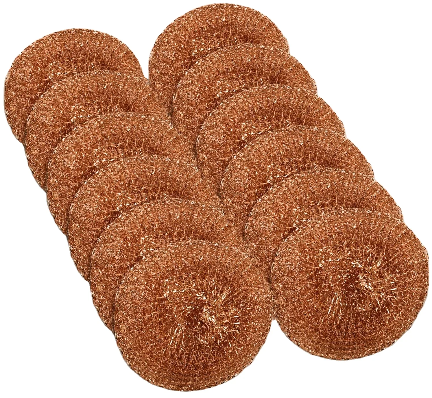 15g Hot Selling 100% Pure Copper Mesh Cleaning Scourer Ball Kitchen Cleaning Ball Copper Wool Scourer
